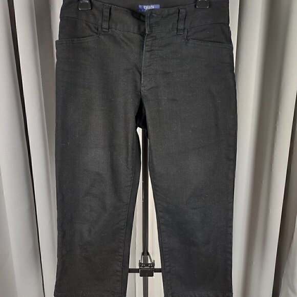 Chaps Black Capris Size 6 - Picture 1 of 8